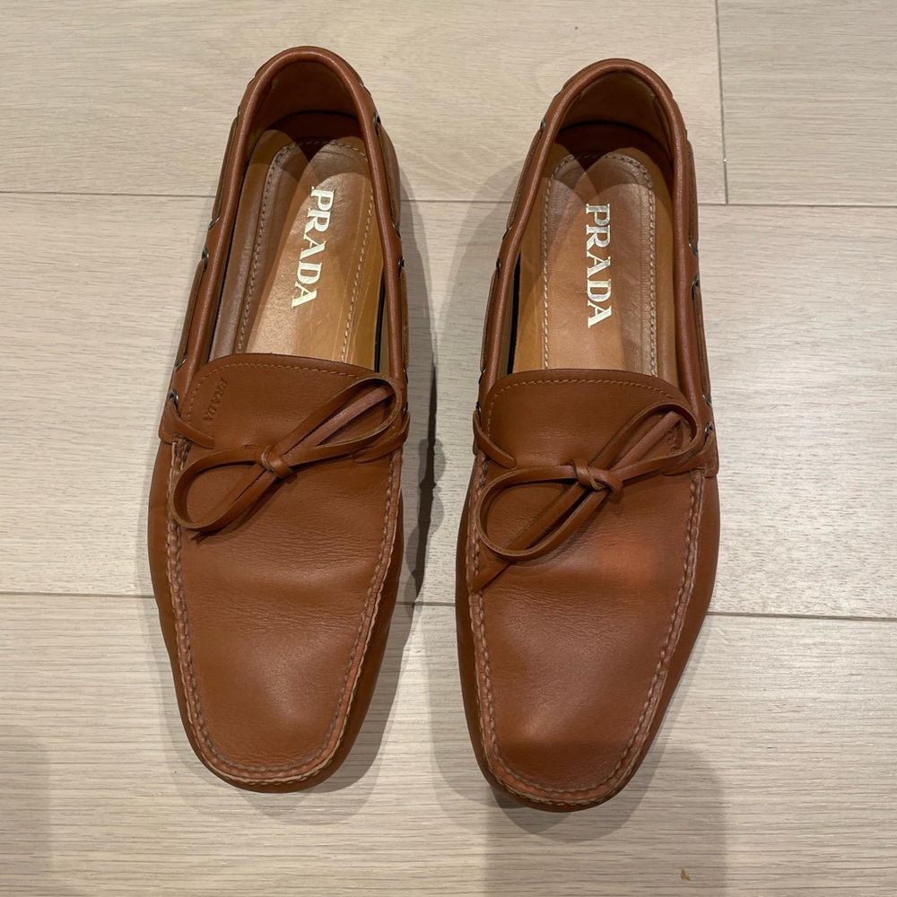 Prada Calzature Uomo - Prada Loafer’s - Mens - Size 9 (US) - Nocciola Color